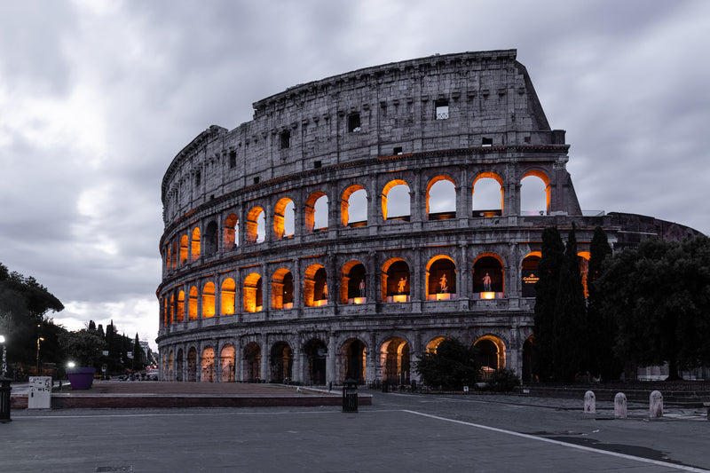 Dark skies at the Colosseum