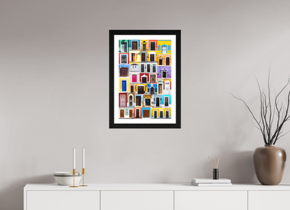 16 x 24″, Black Oak passe-partout (1.6" frame) Portals in Color- Ascending