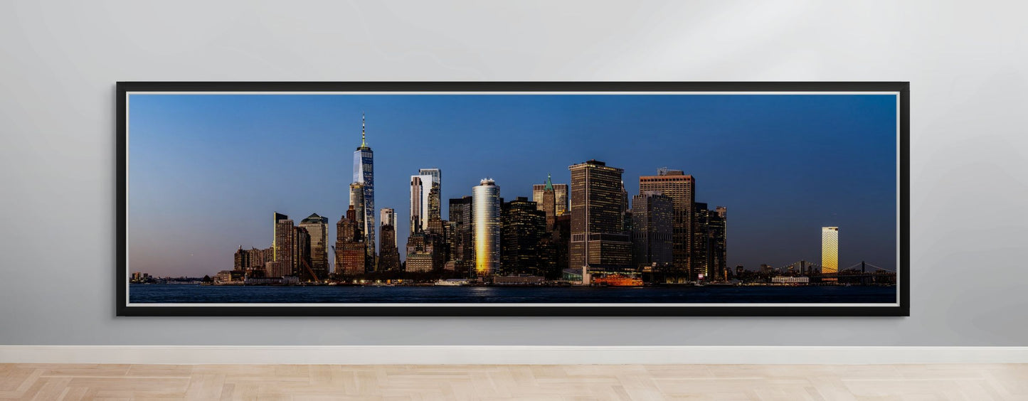 lower manhattan panorama at sunset #1