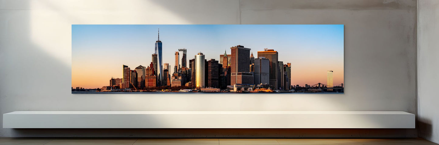 lower manhattan panorama at sunset #2